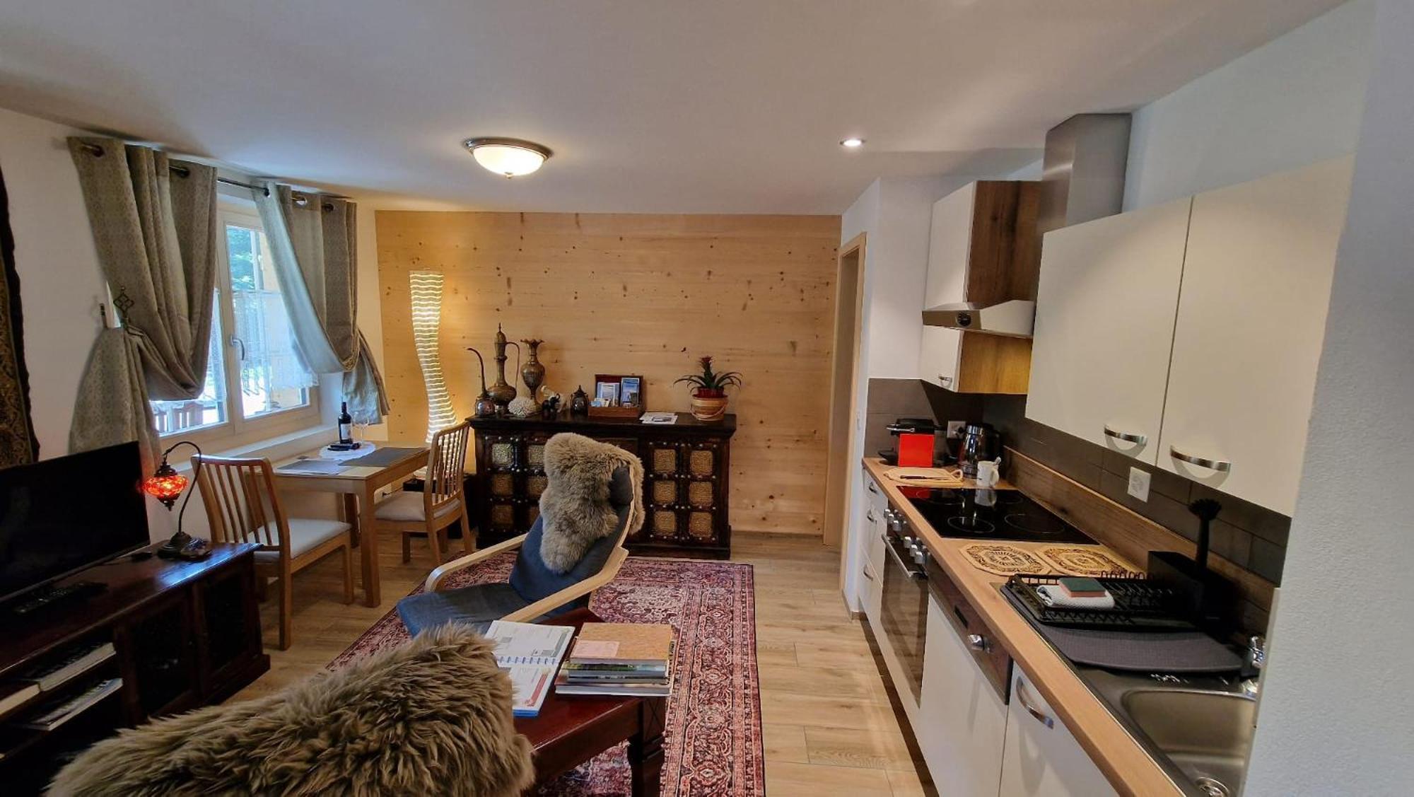 Large Deluxe Studio For 2 - Chalet Lovo Lenk Eksteriør billede